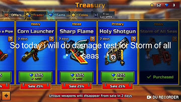 Storm of All Seas Damage Test! In PG3D (Pixel Gun 3D)