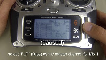 DX8 - Mixing Ailerons to drop with Flaps
