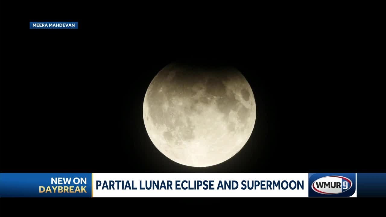 Granite Staters catch glimpse of partial lunar eclipse during supermoon ...