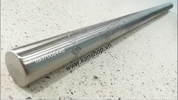 Côn nhị khúc INOX lắp gậy (Chạm rồng). Côn ráp gậy. Dragon nunchaku. Shop côn