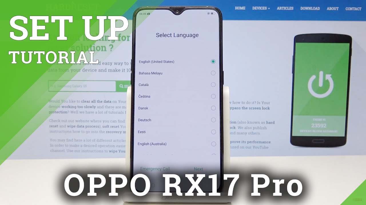 How to Set Up OPPO RX17 Pro - Configuration Process