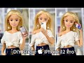 DIY Barbie Doll Apple IPhone 12 Pro! How to Make Realistic Mini IPhone + Free Printable!