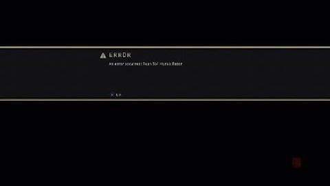I GOT AN ERROR ON BLACK OPS 4 BECAUSE OF THIS..