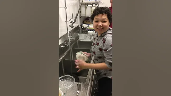 Ginger wash the dishes