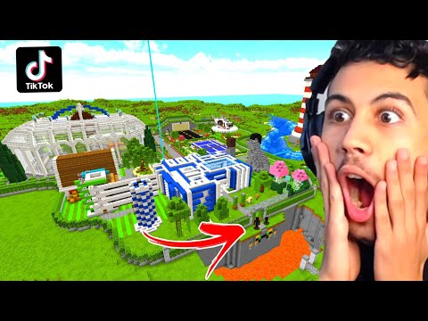 إشترينا بيت خدع التيك توك ماين كرافت