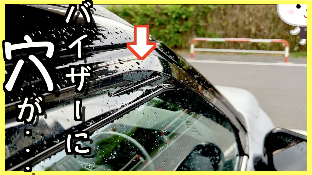 〓穴空きバイザー検証〓雨は入る？【コルトスピード｜エアロ