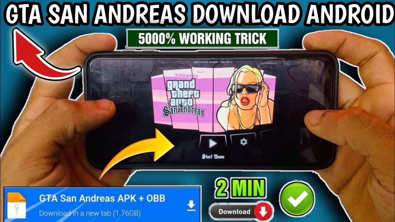 🥰How to Download GTA San Andreas in Android 2023