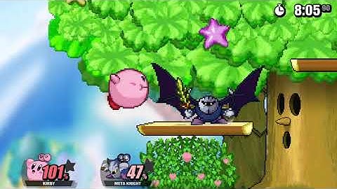 Kirby vs Meta Knight | Super Smash Flash 2 Beta