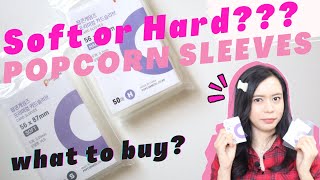 [ENG] Difference between Soft and Hard Popcorn Sleeves?  I   Popcorn Sleeves Unboxing & Review screenshot 4