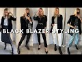 BLACK BLAZER OUTFITS 2020 | Styling Different Black Blazers (Festive Outfit Ideas)