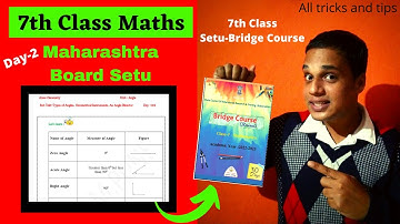 Day-2 | Bridge course  class 7th maths day -2 | Semi English and English medium | Setu Abhyaskram