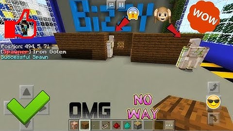 Auto Iron Golem Spawner in MCPE