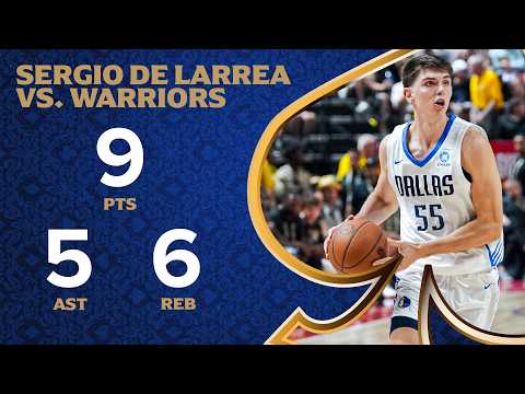 Sergio De Larrea (9 PTS 6 REB) Highlights vs. Golden State Warriors Summer League | July 9, 2026