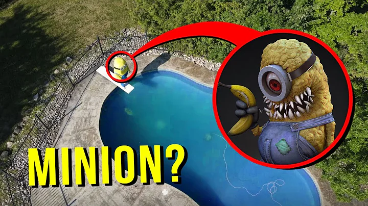 DRONE CATCHES MINION SWIMMING AT AN ABANDONED POOL...