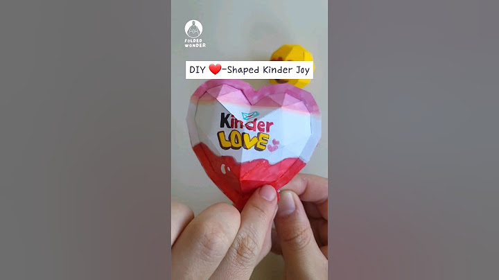 ❤️😍DIY Heart Shaped Kinder Joy #papercraft#valentinesday