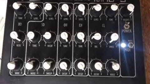 StepPolyArp app polyrhythm on the MAD-5 with ARP2600 spring reverb