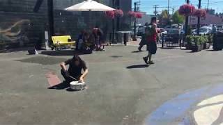 Ryosuke Kiyasu Snare Drum Solo Street Live In Olympia,Wa,Usa