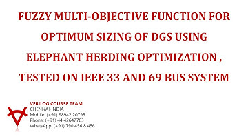 FUZZY MULTI-OBJECTIVE FUNCTION FOR OPTIMUM SIZING OF DGS USING ELEPHANT HERDING OPTIMIZATION