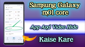 Samsung Galaxy m01 core App And Video Hide Kaise Kare