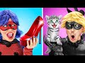 LADYBUG vs. CAT NOIR || Gummy vs. Real Food Game! What If Your Friend is a Zombie by 123 GO! FOOD