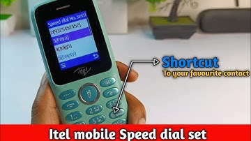 Speed dial setting in itel || How to set speed dial in itel
