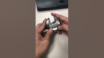 4 digit combination disc lock Operation and code set up on