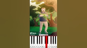 Mr.Beast Holding Bigger And Bigger Dinosaurs (@TheToonTubers) - Octave Piano Tutorial