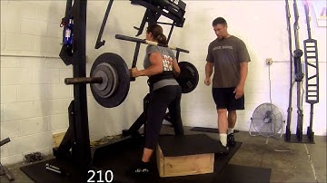 Rackable camber bar box squats