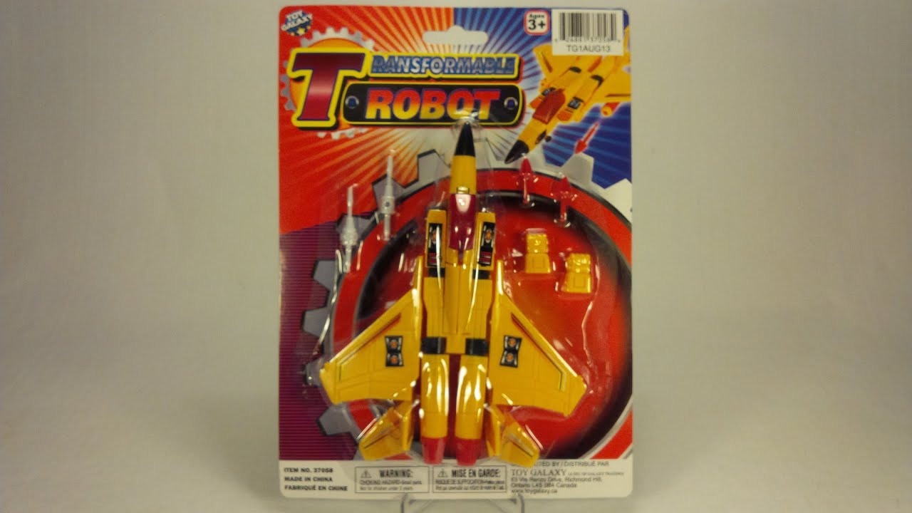 Crap I Found At The Dollar Store - (Transformable Robots - "Yellow Jet") Review