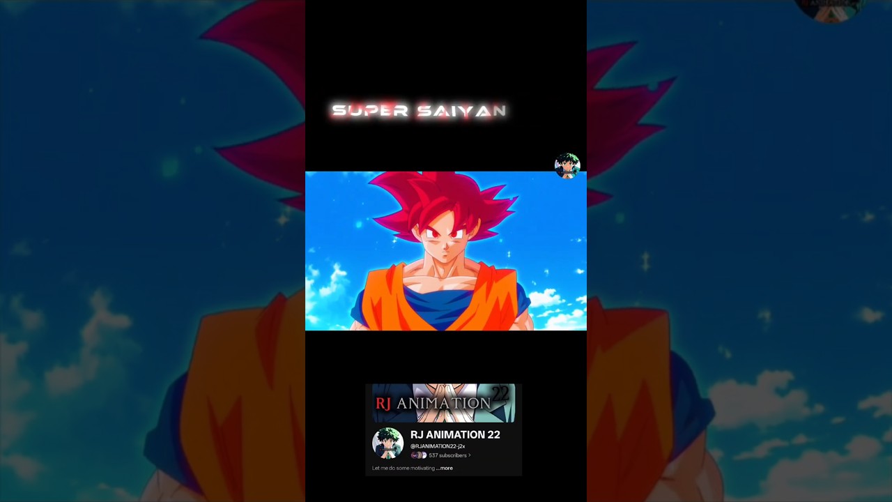 "This is the moment...Goku becomes Super Saiyan God...Fueled by five pure Saiyan energies."