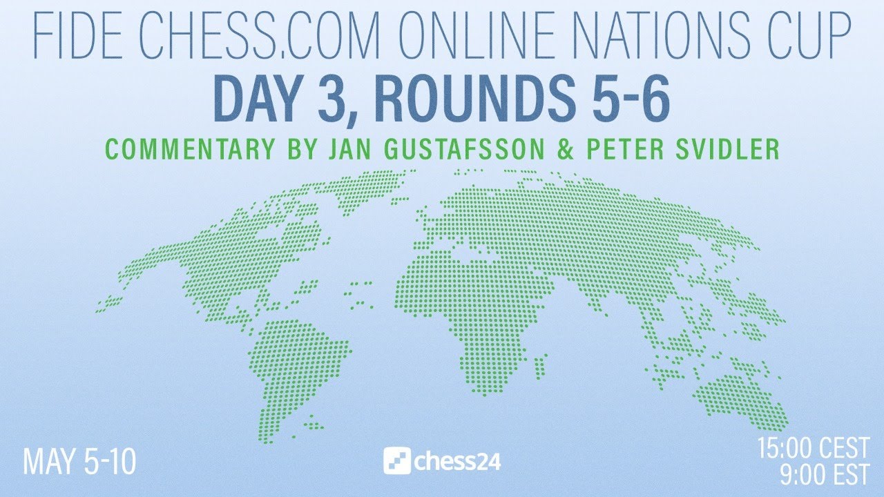 Online Nations Cup Day 3, Rounds 5-6 Peter Svidler and Jan Gustafsson