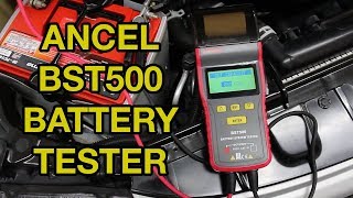 Battery Tester with Thermal Printer ANCEL BST500 12V 24V System Truck Checker BST-500 Accu Aki Batere Baterai Meter Monitor