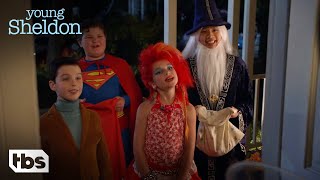 Young Sheldon: Sheldon And His Friends Go Trick Or Treating (Season 2 Episode 6 Clip) | TBS