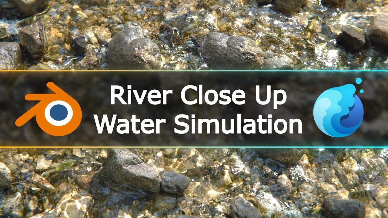 River Close Up Water Simulation - Made with LiquiGen and Blender - YouTube