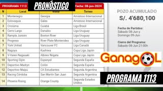 GANAGOL 1113 ANÁLISIS COMPLETO, PRONÓSTICO SENCILLA Y 5 DOBLES Y RESULTADOS PREVIOS 1112 ¡SUSCRIBETE