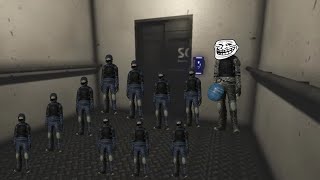 SCP SL Getting 10 NTF With A Elevator Grenade Trap