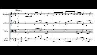 W. Boyce, Sinfonia n. 1 in Si bemolle - I: Allegro (score)