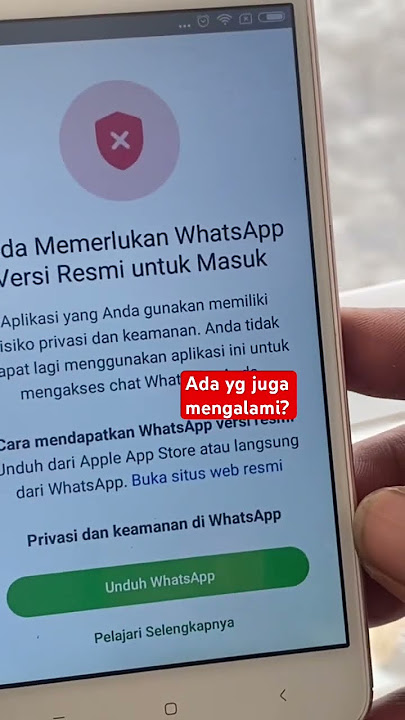 Whatsapp bermasalah di hp refurbish dan tipe lama #shorts #whatsapp
