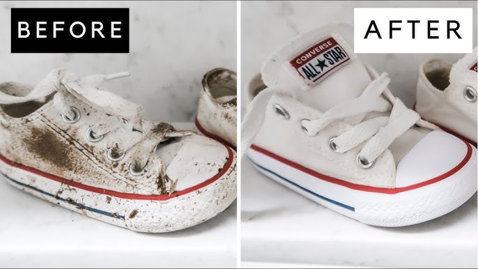 Any tips on getting fabric dye out of white sneakers? : r/CleaningTips