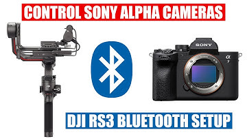 Control Sony Alpha Camera Recording with DJI RS3 Pro via Bluetooth [ Tutorial ] a7 IV, a7S III, A1