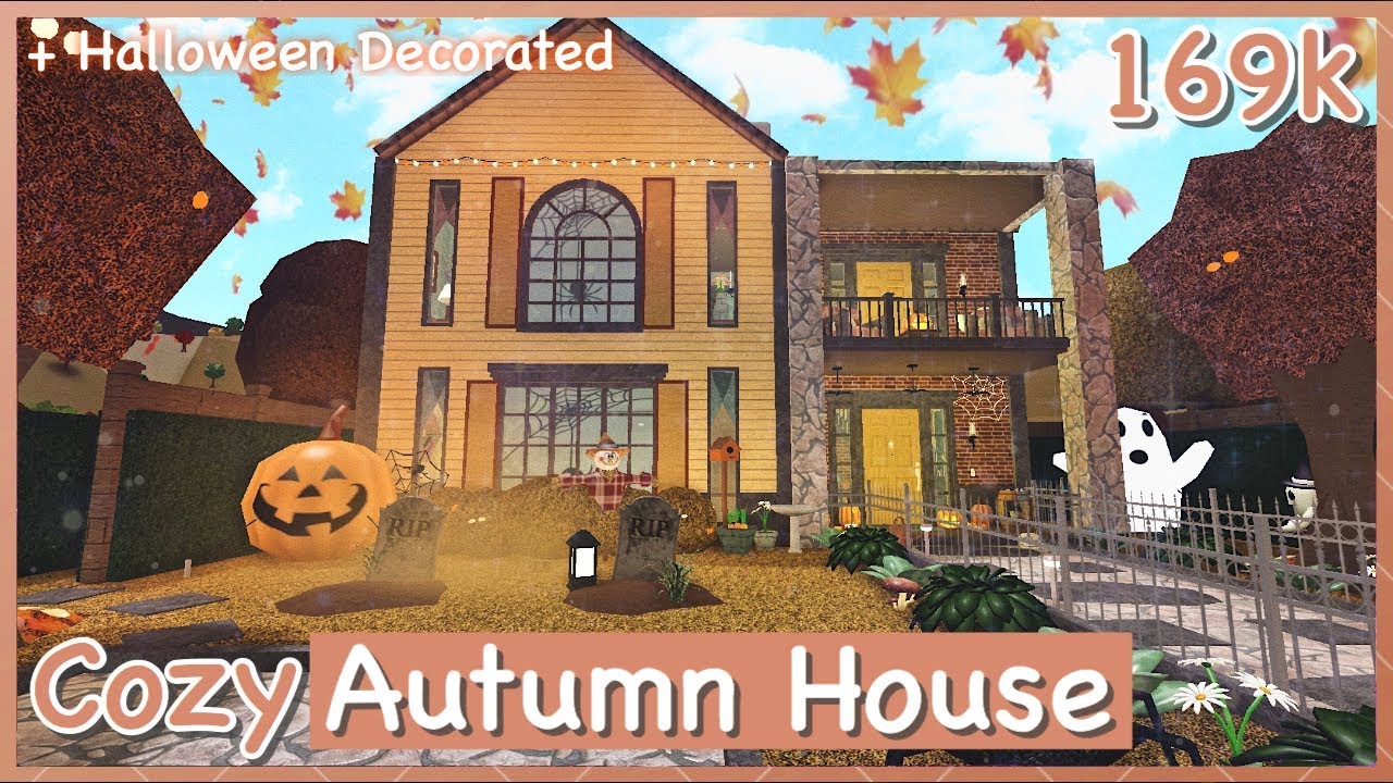 Pin by Asiiyah Grant on roblox house ideas  Bloxburg fall decor, Halloween  decals, Halloween house