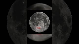 The Moon crater where the 2001 monolith is buried #shorts