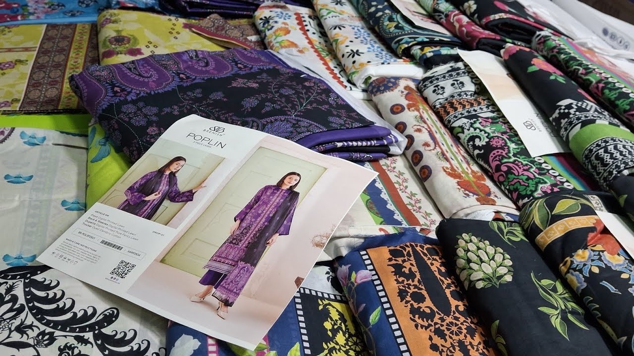  💜GRACE WITH 💟POPLIN BY BRENISH FABRICS PURELY SUMMER SEASON DIGITAL PRINTED THREE PIECE 