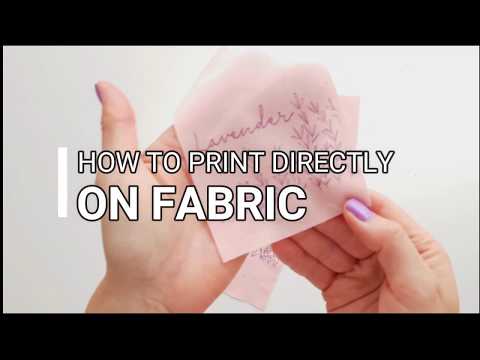 Video: Hoe Te Printen Op Stof
