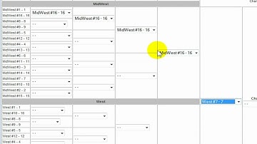 NCAA Bracket Sheet Demonstration