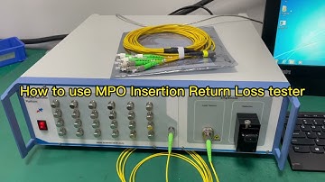 How to use MPO Insertion Return Loss tester #mpo #tester #ftth #telecom #optical #fiber #patchcord