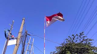 Anggung dan mempesona bendera MERAH PUTIH terus BERKIBAR