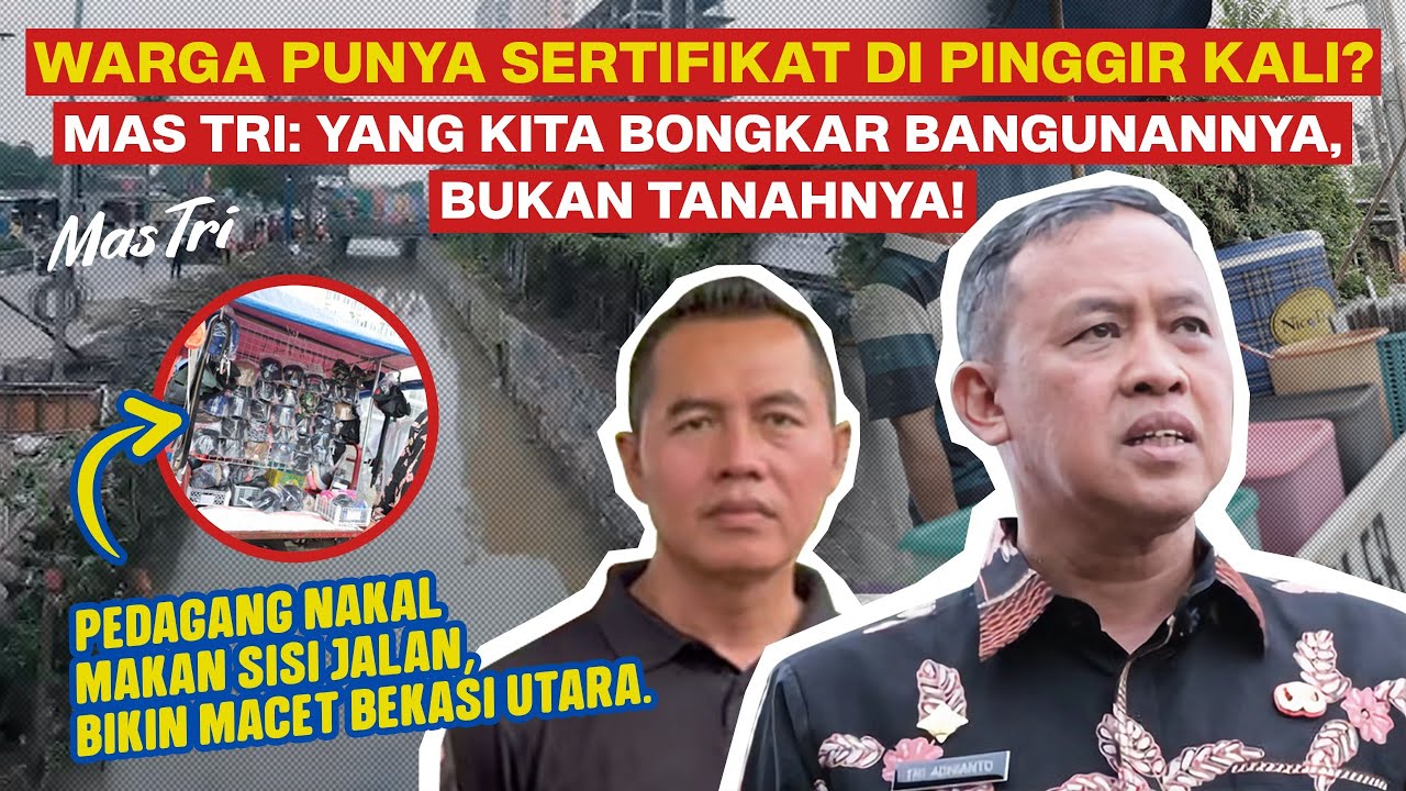 Pedagang Panik Saat Walikota Mas Tri Sidak Normalisasi Kali, Takut Diangkut!