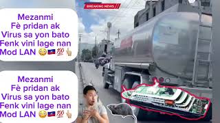 Mezanmi gen yon bato pote yon honda virus nan mod la fe anpil pridan avel 😳😳😳👆🏼#fypシ゚viral #footbal