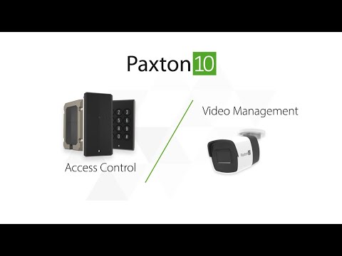 Paxton10 – access control and video management from Paxton